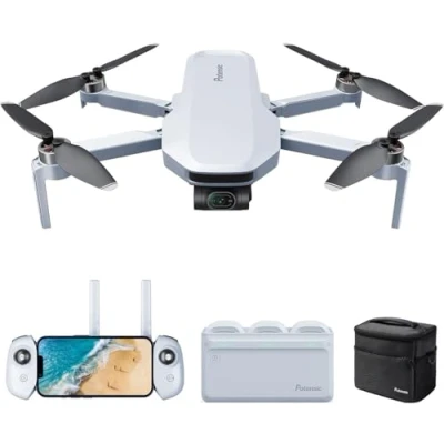 Abbildung von Potensic ATOM 4K GPS Drohne mit 3 Achsen Gimbal, 96 Min. Lange Flugzeit, 6KM FPV Übertragung, Visuelles Folgen/QuickShots/RTH, unter 249g, Windstärke 5, 12MP Fotos Kameradrohne für Anfänger Erwachsene