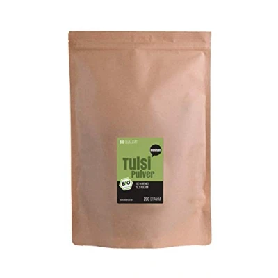 Abbildung von Wohltuer Bio Tulsi Pulver Indischer Basilikum 200g (Ocimum tenuiflorum) I (DE ÖKO 006)