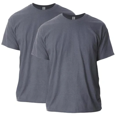 Abbildung von Gildan Unisex Erwachsene Ultra Cotton, Style G2000, Multipack T Shirt, Dark Heather (2er Pack), L