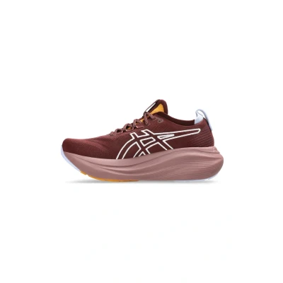 Abbildung von Asics Gelnimbus 27 TR Laufschuh Straße, Damen, Größe: 37, Nature bathing/dark red planet Schuhe