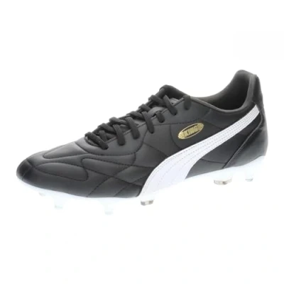 Abbildung von Puma KING TOP MXSG Fußballschuh Stollen, Herren, Größe: 45, Black/white/gold Schuhe