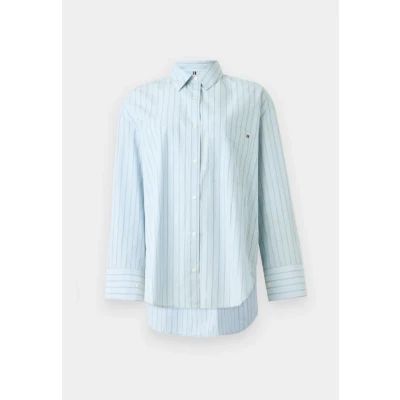 Abbildung von Tommy Hilfiger NEW EASY Shirt Hemdbluse, Damen, Größe: 32, Breezy blue