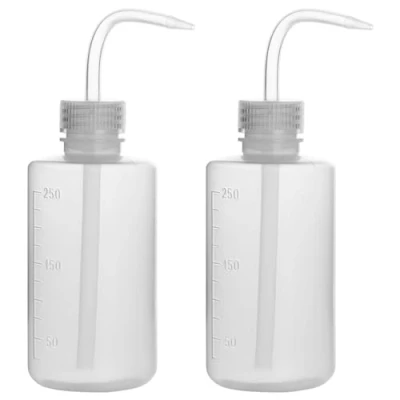 Abbildung von stonylab 2er Pack 250 ml Waschen Flasche Kunststoff, Squeeze Spritzflasche, LDPE Material mit schmalem Mund, Wash Bottle für Laborreinigung Pflanzenbewässerung, 8.5 oz