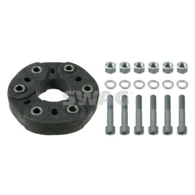 Abbildung von SWAG 10 92 1193 Hardyscheibe 110 mit Schrauben, Unterlegscheiben Muttern MERCEDES BENZ: C Class T modell, E Saloon, Saloon