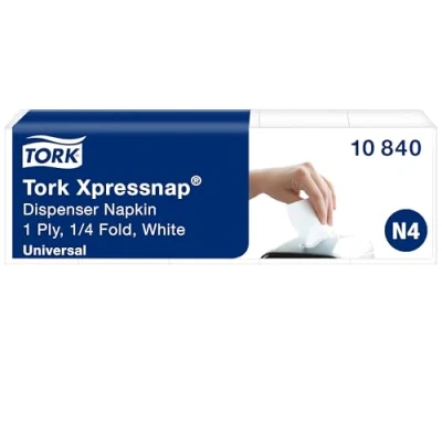 Abbildung von Tork Xpressnap Spenderserviette weiß 8 x 5 225 Stück 1.125 Tücher