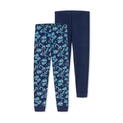 Abbildung von Schiesser 2PACK Leggings Hosen für Kinder, Größe: 128, Dunkelblau