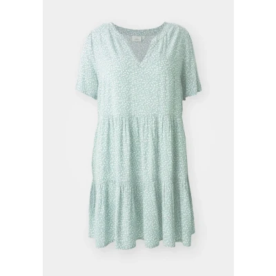 Abbildung von ONLY Carmakoma Carzally LIFE THEA Dress Freizeitkleid, Damen, Größe: 44, Chinois green