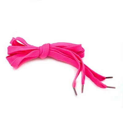 Abbildung von The Glowhouse Unisex Schnürsenkel, flach, neonfarben, einfarbig (Rosa)