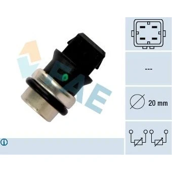 Abbildung von EPS 1.830.172 Kühlmitteltemperatursensor Made in Italy OE Equivalent grün, schwarz VOLKSWAGEN: Transporter 4 Bus, GOLF 3,