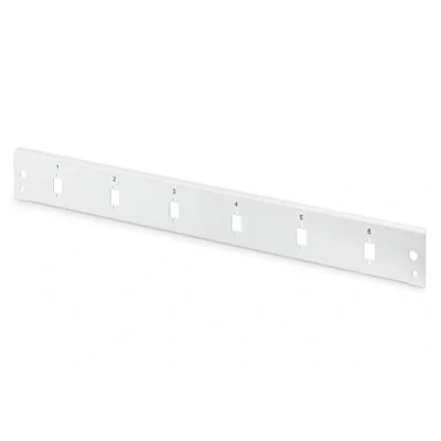 Abbildung von DIGITUS LWL Spleißbox Frontblende Glasfaser Patch Panel 6x SC SX, LC DX 19 Zoll 1HE Schnellverschluss
