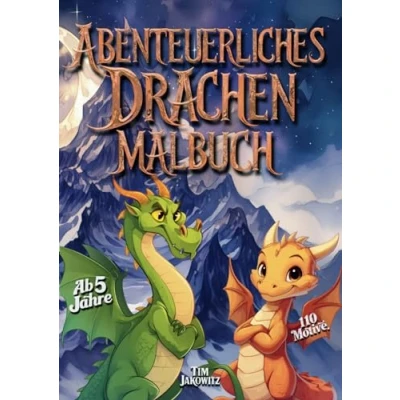 Abbildung von Abenteuerliches Drachen Malbuch: Ein inspirierendes Malbuch mit 110 fantastischen Drachenmotiven zum Entspannen und Stressabbau: ideales Geschenk ... Freunde, Familie oder für sich selbst.