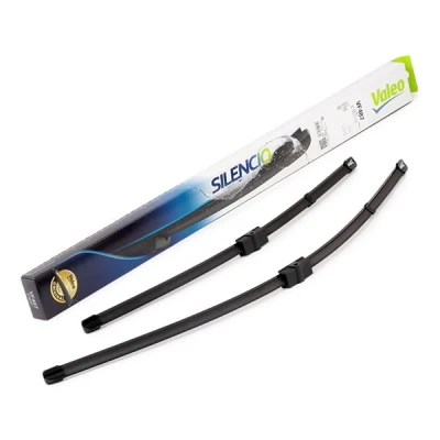 Abbildung von Scheibenwischer Valeo Silencio X.trm, Flat Blade Set 574687 vorne Rahmenlos Stiftbefestigung BMW: X3, X4, VOLVO: V50, S40 II
