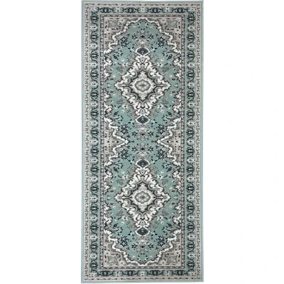 Abbildung von my home Läufer »Oriental, Made in Belgium« rechteckig 7 mm Höhe Läufer, Brücke, Kurzflor, Orient Optik, mit Bordüre, gewebt