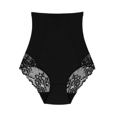Abbildung von Wolbar Damen Slip Hoher Bund Shapewear WB423, Schwarz,XXL