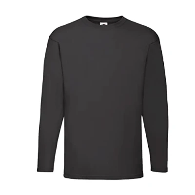 Abbildung von Fruit of the Loom Langarm Shirt &#039;Value Weight LS&#039; / Black, XL