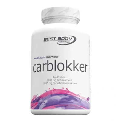 Abbildung von Best Body Nutrition Carblokker mit Bockshornkleesamen und Bohnenmehl, 100 Kapseln (82,7g)