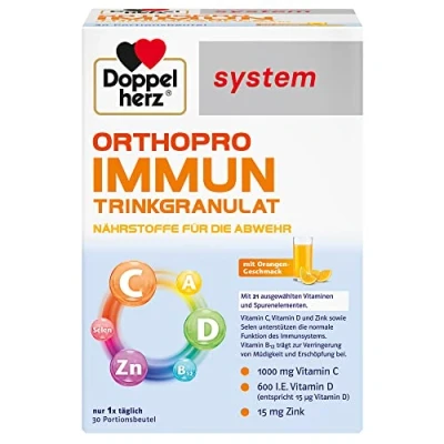 Abbildung von Doppelherz Orthopro Immun Trinkgranulat system