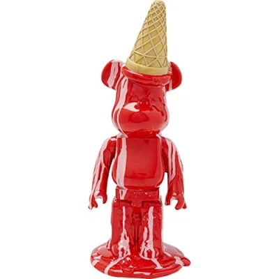 Abbildung von Kare Design Deko Figur Gelato Bear, Rot, Bär, Polyresin, 40x16x15cm (H/B/T)