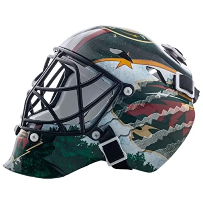 Abbildung von Franklin Sports Eishockey Sammelartikel Torwart Helm Mini, Design: Logo Einer NHL Mannschaft, Unisex, 7784F27, Colorado Avalanche, Einheitsgröße
