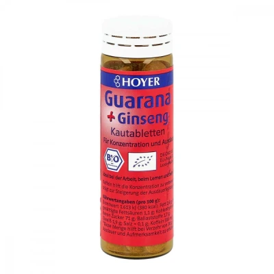 Abbildung von Hoyer Guarana &amp; Ginseng Kautabletten