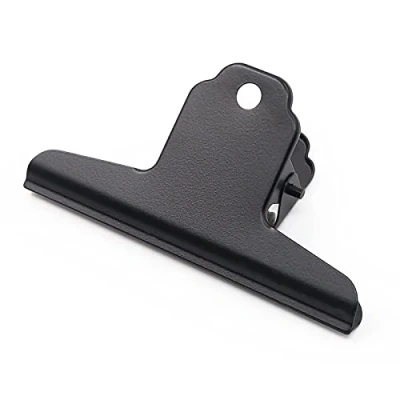 Abbildung von Coideal Große Bullenpapierclips Schwarz Edelstahl 10 Stcs 4 Zoll Black Metall Bindemittel Clips für Büroschulenversorgung