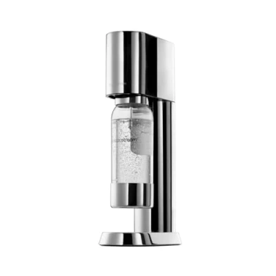 Abbildung von SodaStream® enso™ Premium Wassersprudler aus Edelstahl inkl. 1 L BPA FREIE KUNSTSTOFFFLASCHE (spülmaschinengeeignet) + Reinigungstuch