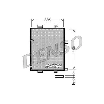 Abbildung von DENSO DCN35001 Klimakondensator mit Trockner 386x435x16 R 134a 386 DAIHATSU: Materia