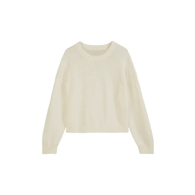 Abbildung von Marc O&#039;Polo Denim Loose Strickpullover, Damen, Größe: Small, Creamy white