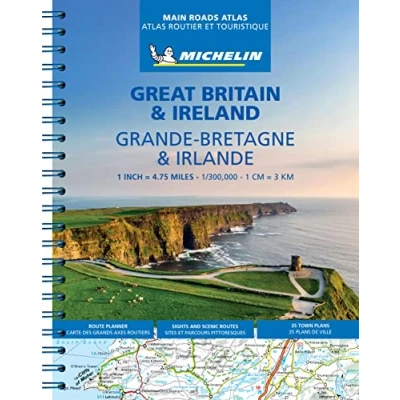 Abbildung von Great Britain &amp; Ireland Michelin Atlas A4 Spirale: Maßstab 1:300.000 (MICHELIN Atlanten)