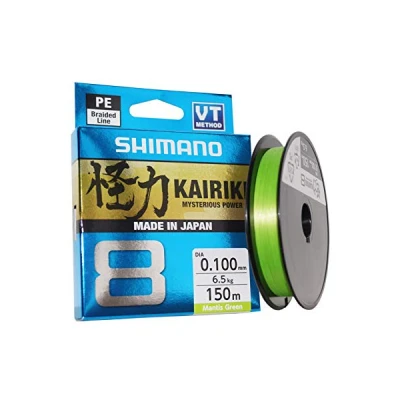 Abbildung von Shimano Kairiki 8 150m Mantis Green 0.350mm/39.5kg Geflochtene Schnur