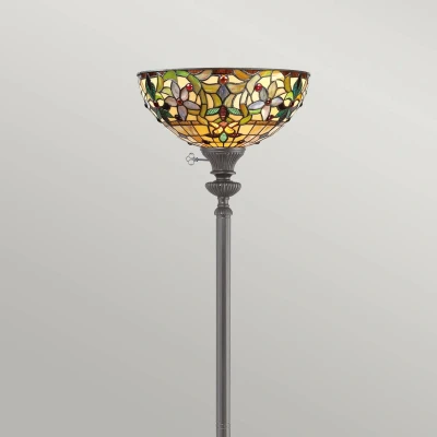 Abbildung von Quoizel QZ Kami UL Stehleuchte 1xE27 H:177,8 L:35,6 B:35,6 im Tiffany Stil