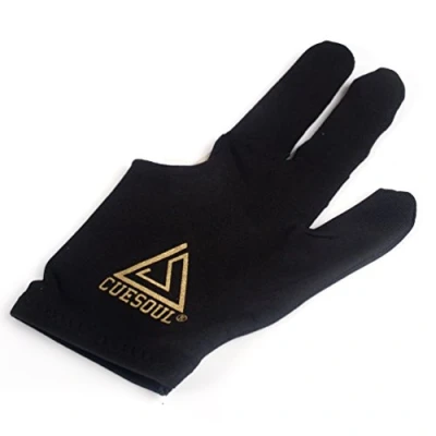 Abbildung von CUESOUL 10pcs / set 3 Finger Handschuhe Billard Snooker Queue (Schwarz)