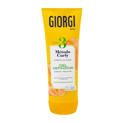 Abbildung von GIORGI Line Definiergel, Curly Methode, spektakuläre Locken, 0% Alkohol, Silikone, Sulfate, mit pflanzlichen Proteinen und Avocado, 250 ml