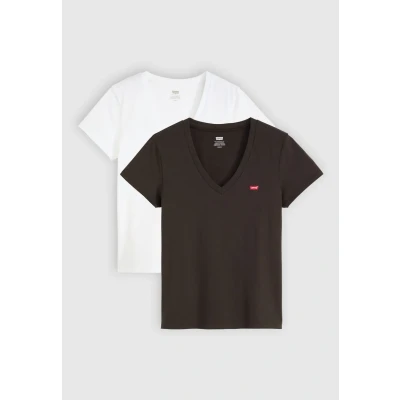 Abbildung von Levi&#039;s® T Shirt »VNECK TEE 2 PACK«, (Packung, tlg.)