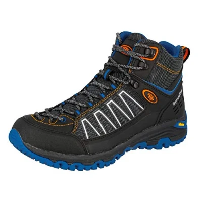 Abbildung von Brütting Unisex Mount Meloni Trekking &amp; Wanderstiefel, Schwarz Orange Blau, 45 EU