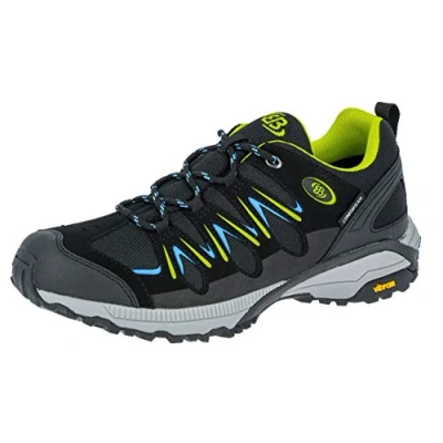 Abbildung von Brütting Expedition Herren Walkingschuhe, Schwarz/ Lemon/ Blau, 36 EU