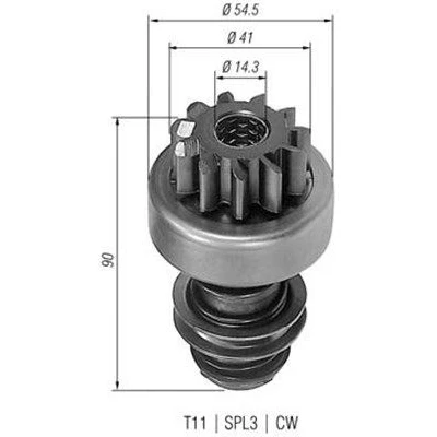 Abbildung von MAGNETI MARELLI 940113020060 Ritzel, Starter