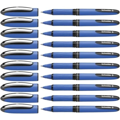 Abbildung von Schneider One Business Tintenkugelschreiber (0,3 mm, Ultra Smooth Spitze) 10 Stück schwarz