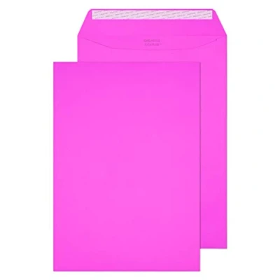 Abbildung von Blake Creative Colour 63402P Farbige Briefumschläge Haftklebung Flamingo Rosa C4 229 x 324 mm 120 g/m² 10 Stück