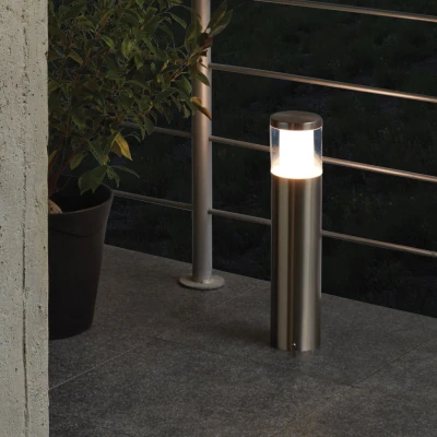 Abbildung von Eglo 94278 LED Pollerleuchte BASALGO 1 edelstahl, max. 1X3,7W H:45cm Ø10,5cm