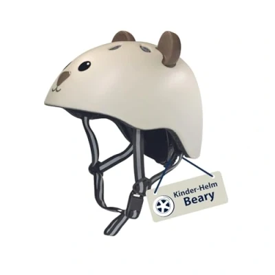 Abbildung von HUDORA Kinderhelm Beary Bequemer Kleinkind Helm in XXS/XS Sicherer Fahrradhelm mit süßem Bären Motiv Hochwertiger Kinder für Mädchen &amp; Jungen Ideal Laufrad / Scooter Fahrrad