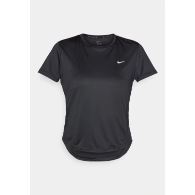 Abbildung von Nike Damen Tempo Dri Fit Ss T Shirt, Black/Reflective Silv, S