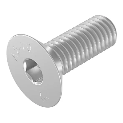 Abbildung von SECCARO Senkschraube M6 x 18 mm, Edelstahl V2A VA A2, DIN 7991 / ISO 10642, Innensechskant, 20 Stück