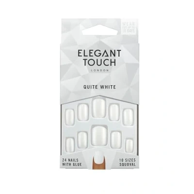 Abbildung von Polished Colour 24 Nails With Glue Squoval Quite White