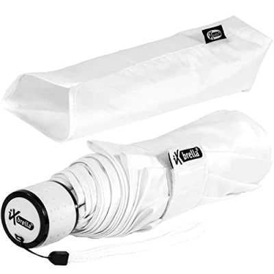 Abbildung von iX brella Mini Ultra Light Brautschirm Damen Taschenschirm extra leicht weiß Hochzeit
