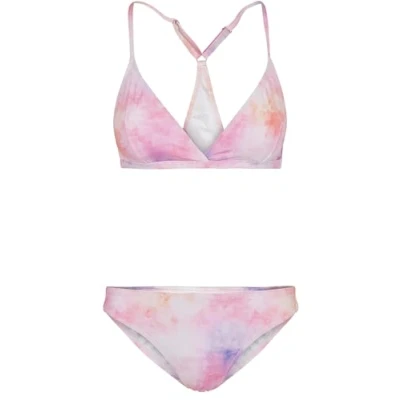 Abbildung von Urban Classics Ladies TIE DYE Triangle BACK Bikini Bikini, Damen, Größe: XS, Pink multicolor