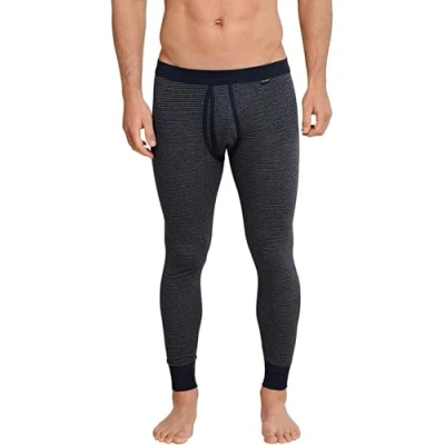 Abbildung von Schiesser Herren Lange Unterhose Mit Eingriff Feinripp Retroshorts, Dunkelblau_154800, M EU