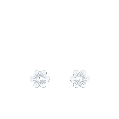 Abbildung von Prinzessin Lillifee Ohrstecker 925 Sterling Silber Mädchen Kinder Ohrschmuck, 0,5 cm, Silber, Blume, Kommt in Schmuck Geschenk Box, 2035996