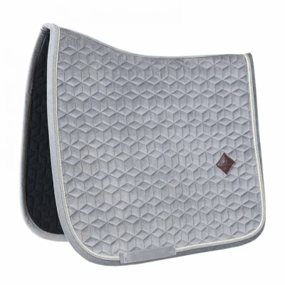 Abbildung von Kentucky Schabracke Basic Fluwelen Dressur Grau Warmblut