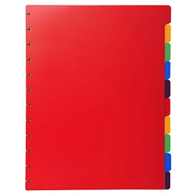 Abbildung von Exacompta 86002E Register Trennblätter 6 teilig mit Taben für Ringsichtmappen DIN A4 aus Kunststoff Prospekthülle Aktenhülle Klarsichthülle Ringmappe Ringhefter Spiralhefter